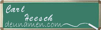 Carl Heesch Visitenkarte